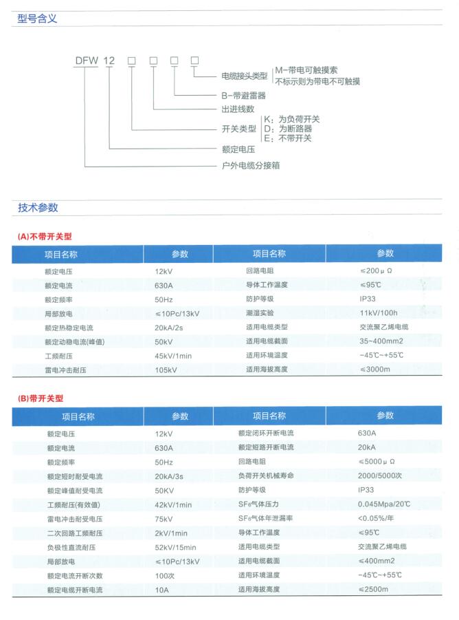 户外高压电缆分接箱